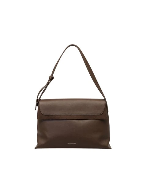 BORSA A SPALLA CHIUSURA PATTA MAGNETICA DONNA MARRONE