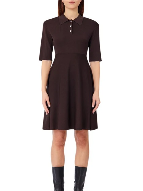 VESTITO CORTO A MANICHE CORTE DONNA