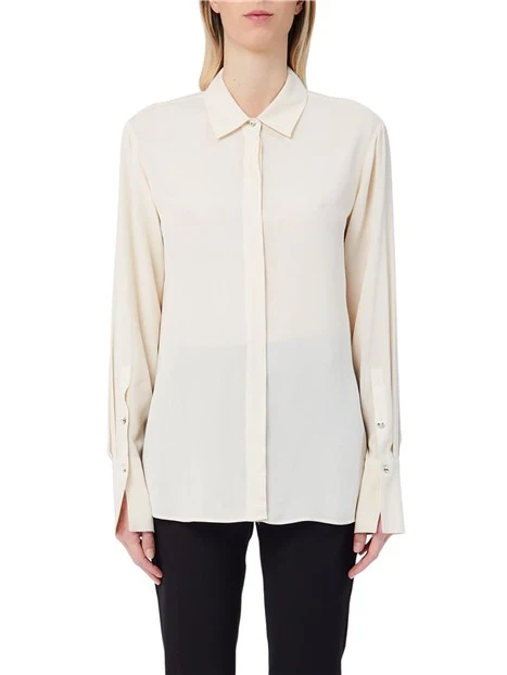 CAMICIA REGULAR CON CANNONCINO NASCOSTO DONNA