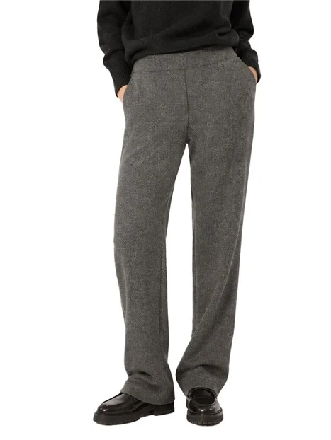 PANTALONI PALAZZO IN JERSEY JACQUARD DONNA GRIGIO