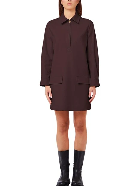 VESTITO CHEMISIER CON TASCHE DONNA VIOLA