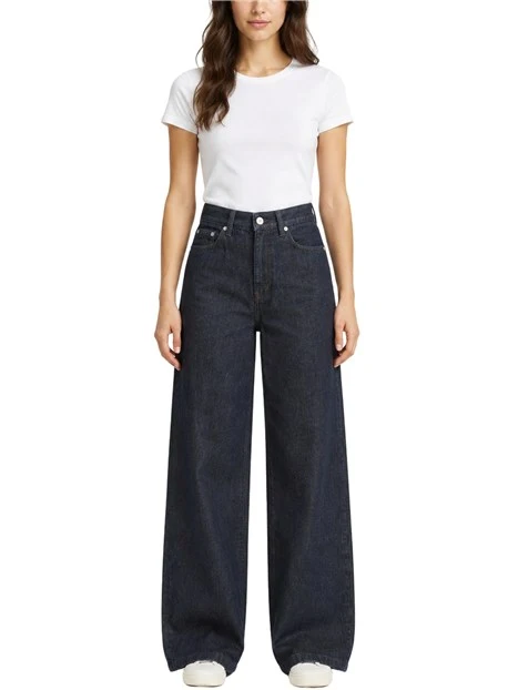 JEANS PALAZZO CINQUE TASCHE DONNA BLU