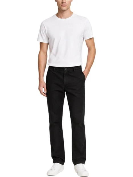 PANTALONI CHINO CON PENCES UOMO NERO