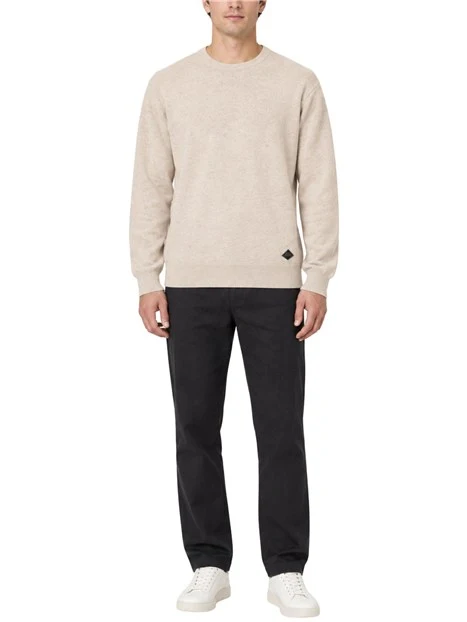 MAGLIA GIROCOLLO COMODO IN LANA UOMO BEIGE