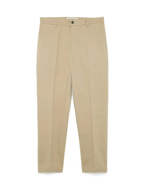 PANTALONE CHINO STARCK IN GABARDINE ELASTICIZZATA UOMO BEIGE