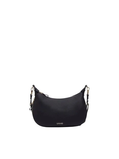BORSA A SPALLA IN SIMILPELLE DONNA NERA