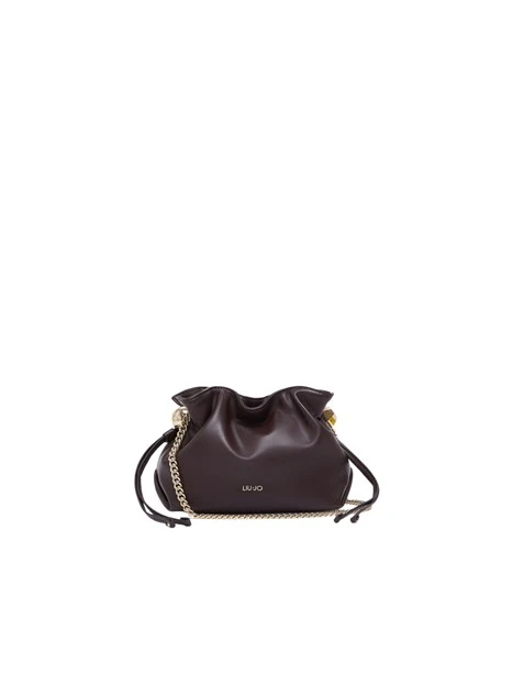BORSA A SPALLA CON COULISSE DONNA ROSSA