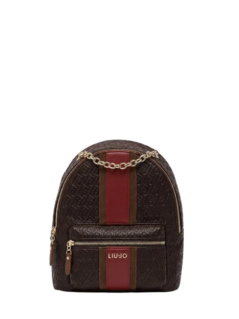 ZAINO CON LOGO MONOGRAM DONNA MARRONE