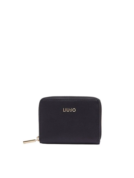 PORTAFOGLIO LIU JO PICCOLO CON ZIP DONNA NERO