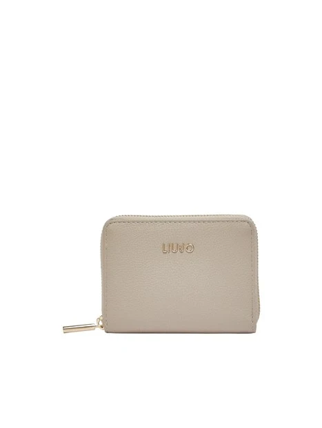 PORTAFOGLI PICCOLO CON LOGO DONNA BEIGE