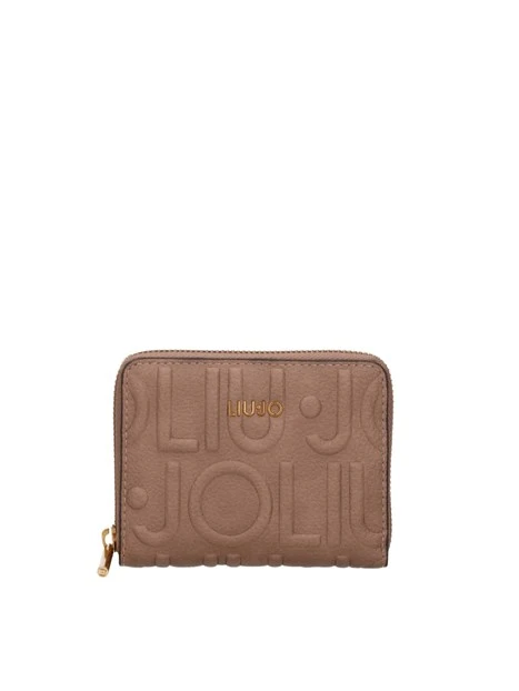 PORTAFOGLIO PICCOLO CON LOGO EMBOSSED DONNA MOCHA