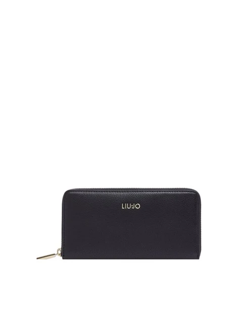 PORTAFOGLIO LIU JO GRANDE CON ZIP DONNA NERO
