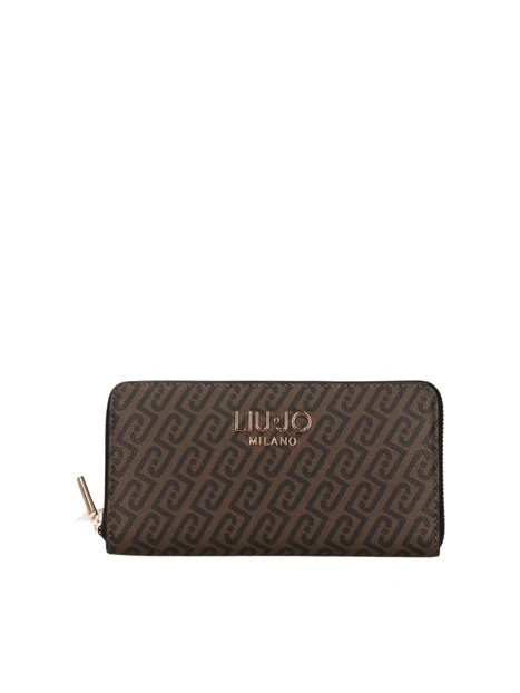 PORTAFOGLIO LOGO MONOGRAM DONNA TESTA DI MORO