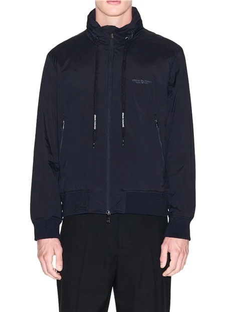 GIACCA CON CAPPUCCIO ESTRAIBILE UOMO BLU SCURO