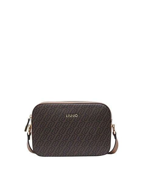 BORSA A TRACOLLA MEDIA MONOGRAM DONNA BEIGE