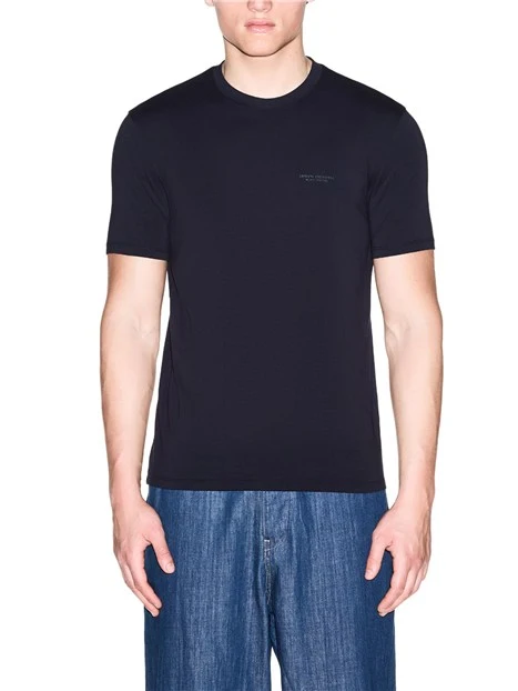 T-SHIRT SLIM GYM FIT UOMO BLU SCURO