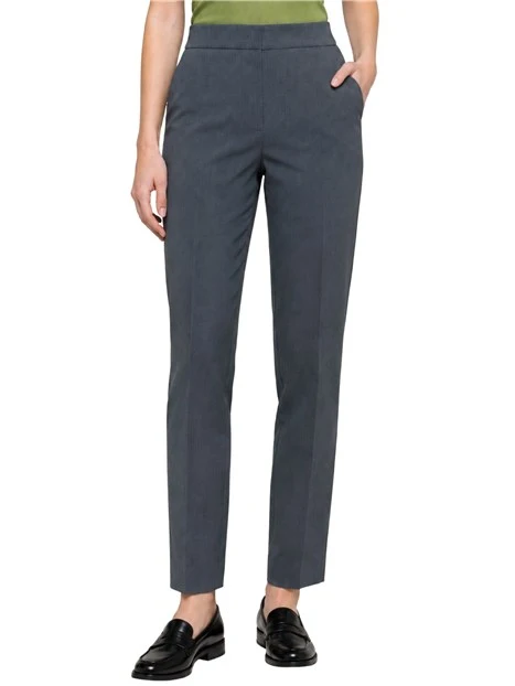 PANTALONI A SIGARETTA IN TESSUTO DA COMPLETO DONNA GRIGIO