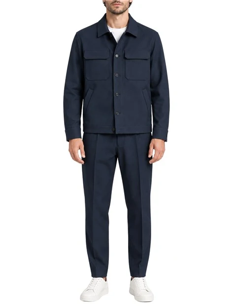 COMPLETO CON GIACCA CAMICIA UOMO BLU