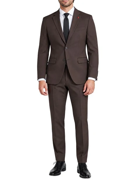 COMPLETO ELEGANTE CON GIACCA A DUE BOTTONI UOMO MARRONE