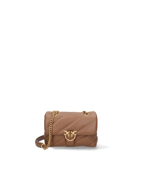 BORSA A TRACOLLA IN MORBIDA NAPPA CON CATENA DONNA COGNAC