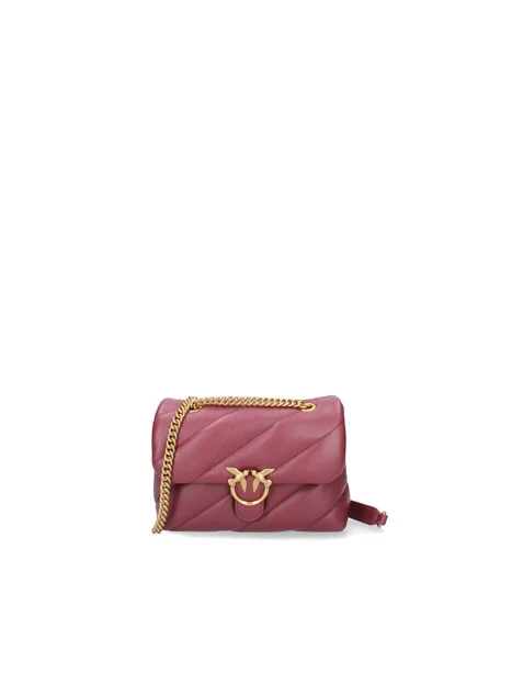 BORSA A TRACOLLA IN MORBIDA NAPPA CON CATENA DONNA BORDEAUX