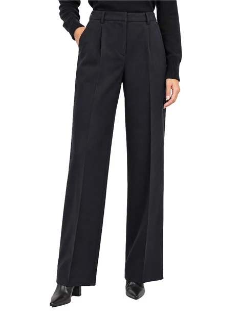 PANTALONI PALAZZO  SARTORIALI DONNA BLU NAVY