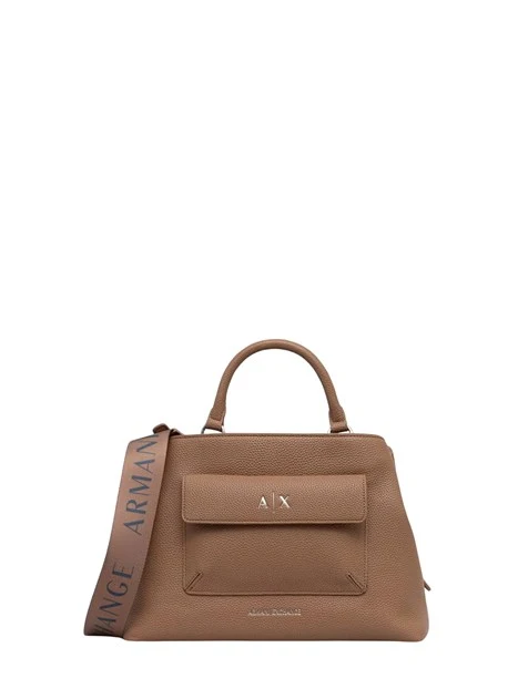 BORSA SHOPPING EFFETTO PELLE MARTELLATA DONNA BEIGE