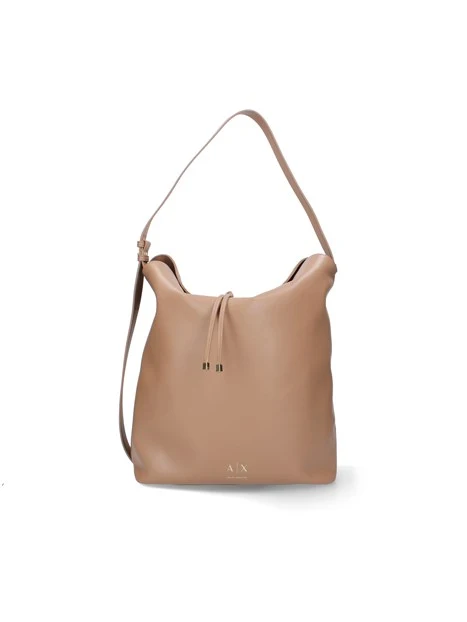 BORSA A SPALLA HOBO IN ECOPELLE DONNA BEIGE