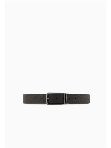 CINTURA IN PELLE BOVINA UOMO NERO