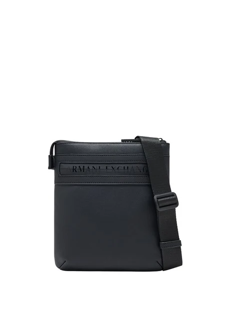 BORSELLO CON LOGO FRONTALE UOMO NERO