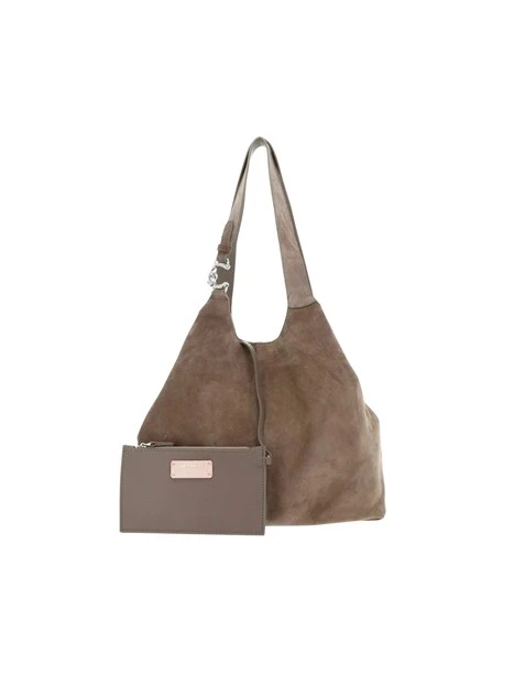 BORSA SHOPPING IN CAMOSCIO CON ASTUCCIO DONNA TORTORA
