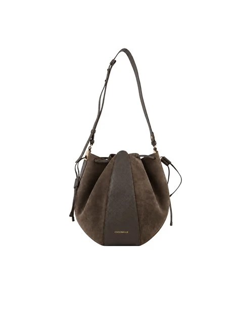 BORSA A SPALLA IN CAMOSCIO CON ASTUCCIO DONNA MARRONE