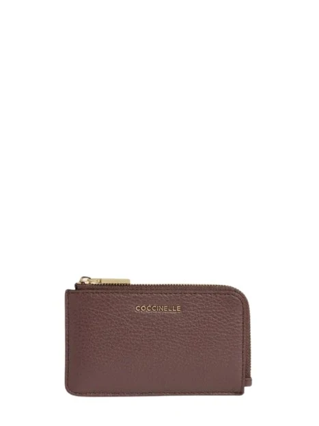 PORTACARTE METALLIC DONNA BORDEAUX