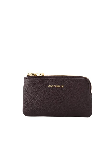 PORTAFOGLIO IN PELLE CON PORTACHIAVI DONNA MARRONE