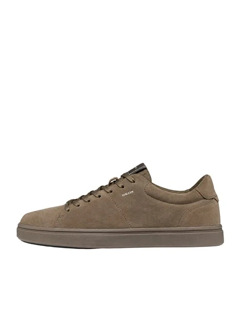 SNEAKERS BASSE SCAMOSCIATE CON LACCI TONO SU TONO UOMO TORTORA