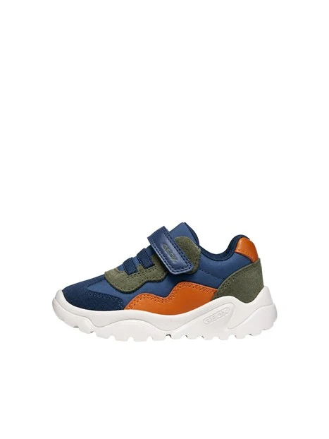SNEAKERS PLATFORM A STRAPPO BAMBINO BLU