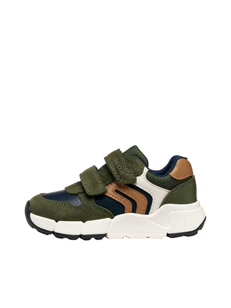 SNEAKERS PLATFORM A STRAPPO BAMBINO VERDE