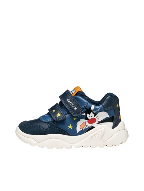 SNEAKERS PLATFORM A STRAPPO B665RA05422 BAMBINO BLU