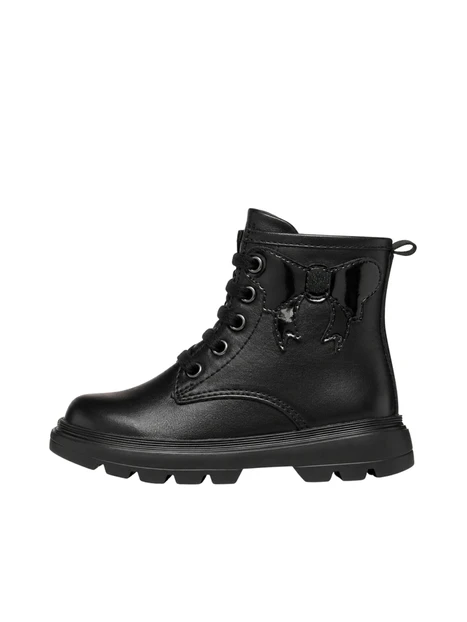 ANFIBI B665YA08502 CON FIOCCO APPLICATO BAMBINA NERO