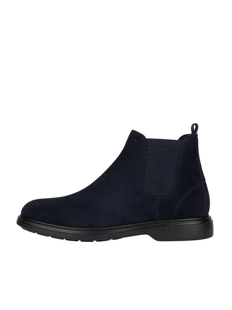STIVALETTI CHELSEA IN PELLE SCAMOSCIATA UOMO BLU NAVY
