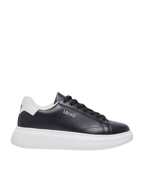 SNEAKERS PLATFORM IN PELLE 7B4027PX474 UOMO BIANCO/nero