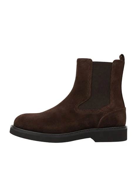 STIVALETTI TACCO BASSO 7G6025PX002  CHELSEA UOMO MARRONE