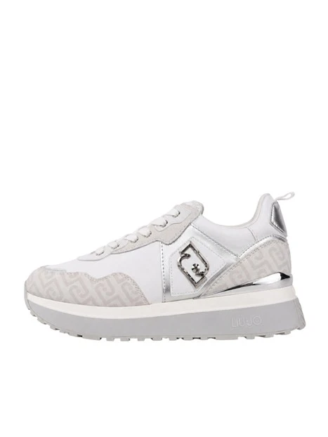 SNEAKERS PLATFORM LOGO MONOGRAM BF6001EX339 DONNA BIANCO