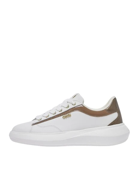 SNEAKERS PLATFORM IN PELLE BF6051PX532 DONNA BIANCO/HAVANA