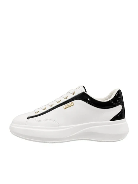 SNEAKERS PLATFORM IN PELLE BF6051PX532 DONNA BIANCO/NERO