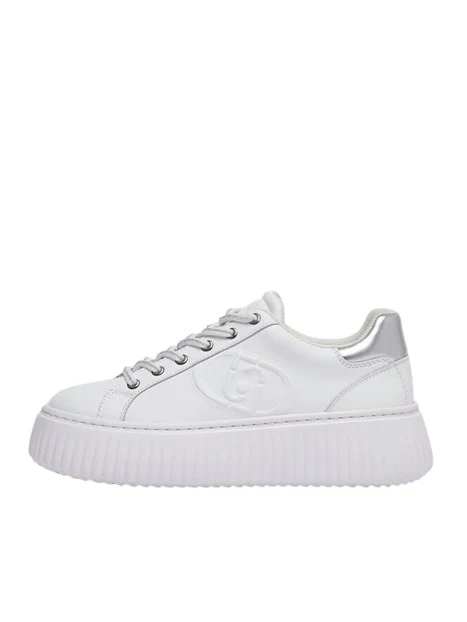 SNEAKERS PLATFORM IN PELLE BF6059P0102 DONNA BIANCO