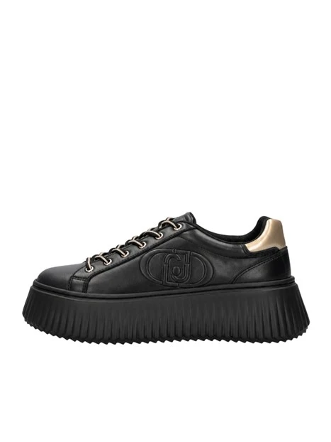 SNEAKERS PLATFORM IN PELLE BF6059P0102 DONNA NERO
