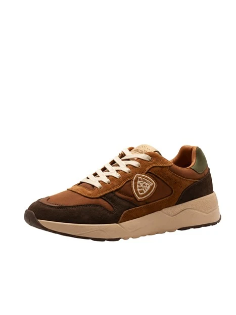 SNEAKERS BASSE BICOLOR OZARK UOMO MARRONE