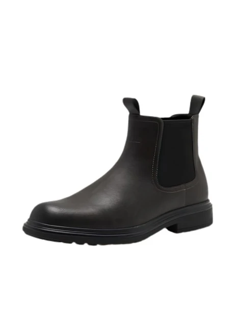 STIVALETTI CHELSEA CON INSERTI ELASTICI UOMO MARRONE SCURO
