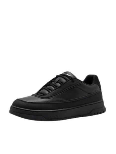 SNEAKERS BASSE IN PELLE UOMO NERO